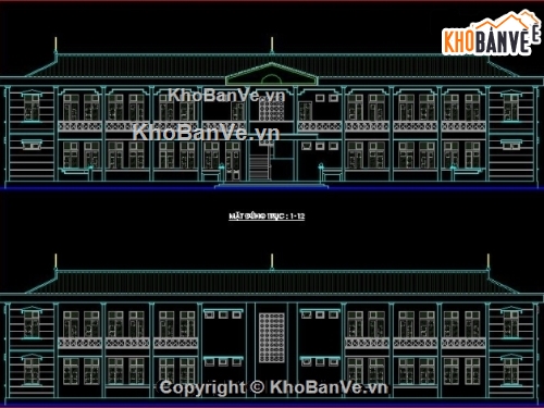 trung tâm y tế,trung tâm y tế huyện kim động,bản vẽ thiết kế trung tâm y tế,File cad trung tâm y tế