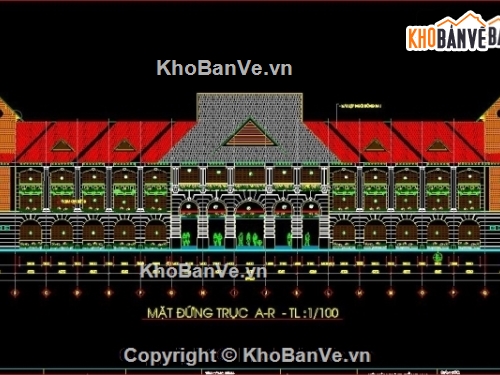 kiến trúc ký túc xá,mẫu ký túc xá đẹp,bản vẽ ký túc xá,file cad ký túc xá