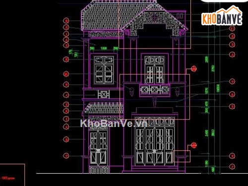 kết cấu 2 tầng,bản vẽ nhà 2 tầng,mẫu nhà 2 tầng đẹp