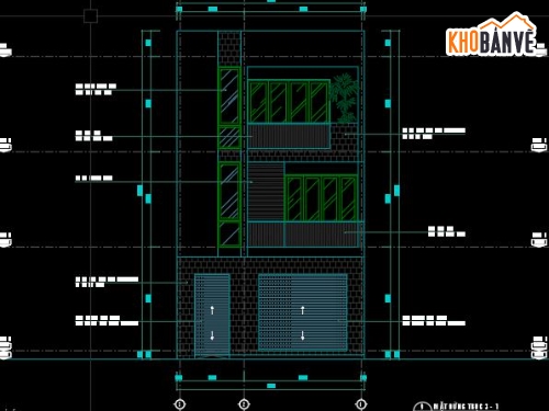 bản vẽ 3 tầng,nhà phố 3 tầng,full bản vẽ nhà phố 3 tầng