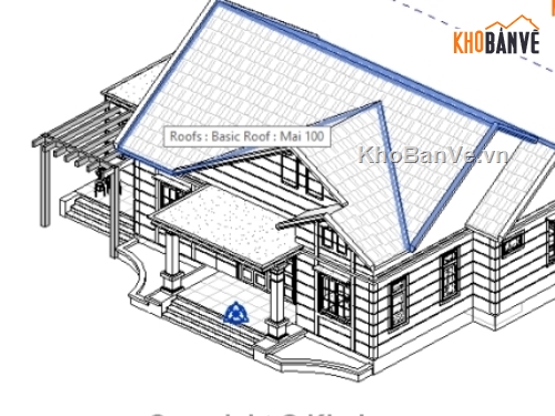 Nhà mái thái cấp 4,nhà cấp 4 10x16m,bản vẽ revit,biệt thự full (file revit),bản vẽ revit nhà cấp 4