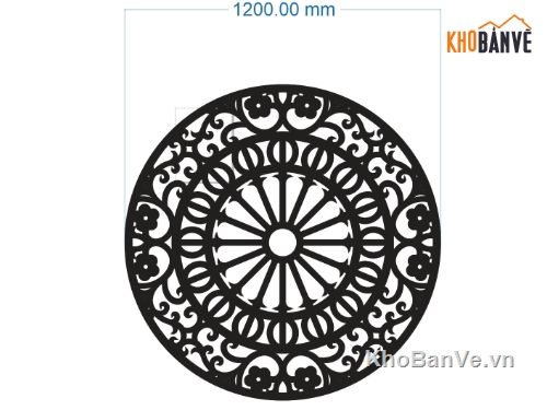 hoa văn,hoa văn cnc,tròn,mái kính