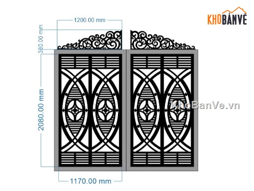 cổng 2 cánh cnc,file cnc cổng 2 cánh,mẫu cnc cổng 2 cánh