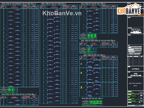 Bản vẽ mặt bằng,mặt bằng,ban vẽ xây dựng,file cad thống kê thép chung cư,bản vẽ thống kê thép chung cư