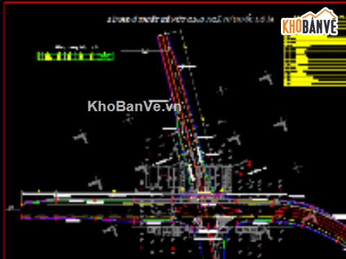 Bản vẽ nút giao,thiết kế nút giao thông,thiết kế hạng mục giao thông,cad nút giao đường quốc lộ