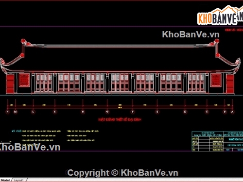 đình chùa  vẽ,bản vẽ cải tạo đình,bản vẽ đình Đông Ngạc,tu tạo đình vẽ