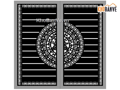 cổng đẹp trống đồng,file cnc cổng 2 cánh,cổng 2 cánh cnc đẹp