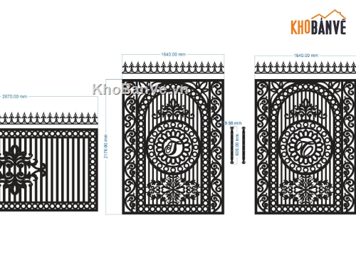 thiết kế hàng rào,hàng rào đẹp,thiết kế cổng hàng rào đẹp,cổng 2 cánh