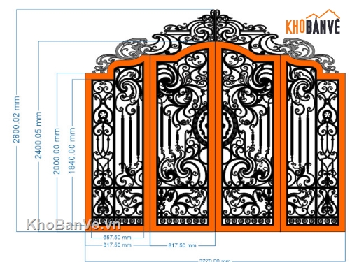 cổng 4 cánh cnc,file cnc cổng 4 cánh,mẫu cnc cổng 4 cánh