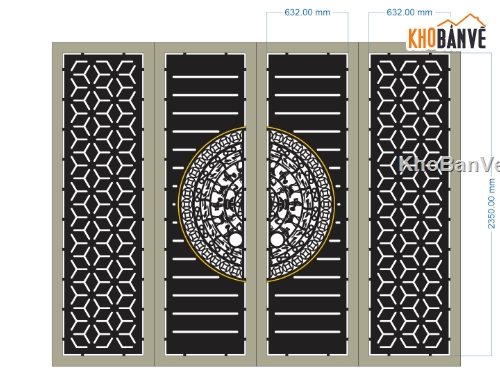 cổng 4 cánh cnc,file cnc cổng 4 cánh,mẫu cnc cổng 4 cánh