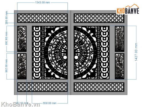 File cổng 2 cánh cnc,cổng tứ quý cnc,cổng trống đồng,file cổng 2 cánh