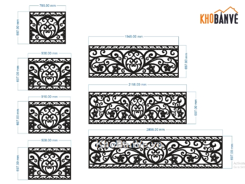 lan can cnc,lan can đẹp,File lan can cnc đẹp,File dxf lan can cnc đẹp