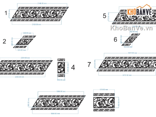 lan can cnc,File lan can cnc đẹp,File dxf lan can cnc,lan can cắt cnc