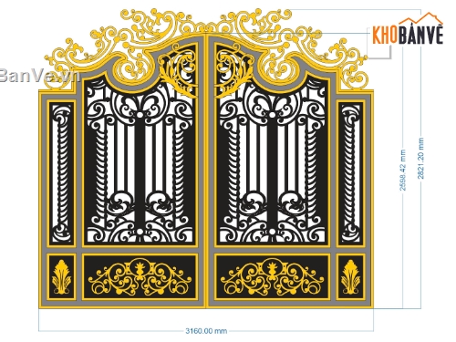 cổng 2 cánh cnc,file cnc cổng 2 cánh,mẫu cnc cổng 2 cánh