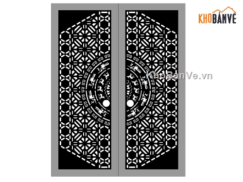 cổng 2 cánh,file cnc cổng 2 cánh,mẫu cổng 2 cánh