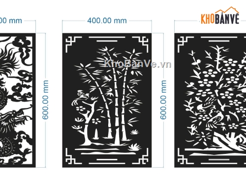 mẫu tứ quý cnc,rồng cnc,cnc vách,mẫu rồng,vách cnc