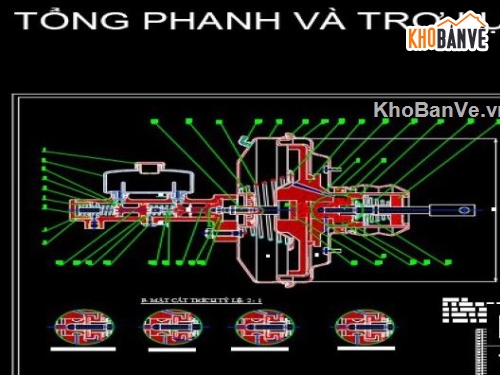 thiết kế xe,Đồ án phanh,hệ thống phanh xe,Đồ án