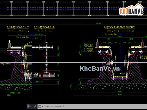 bản vẽ bệ đúc dầm,bản vẽ cầu dầm,chi tiết cầu dầm,file cad cầu dầm