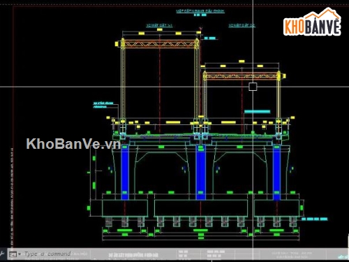 bản vẽ cầu vòm,bản vẽ cầu bê tông cốt thép,file cad bản vẽ cầu