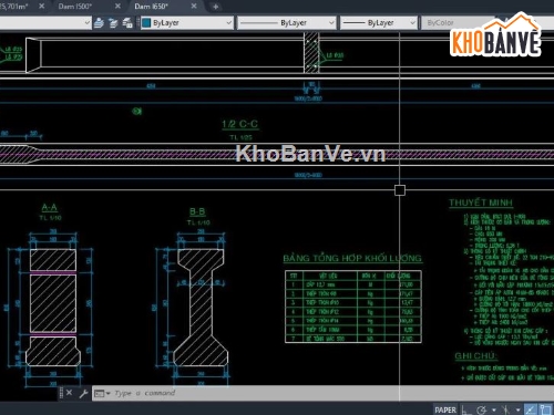 bản vẽ cầu,hồ sơ bản vẽ cầu dầm i,thiết kế dầm