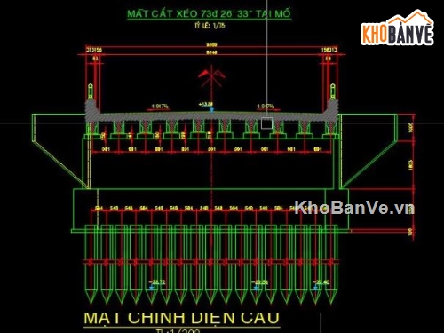 bản vẽ cầu,file cad bản vẽ cầu,cầu dầm