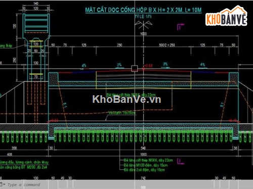 bản vẽ cống bản,file cống hộp,bản vẽ cống hộp