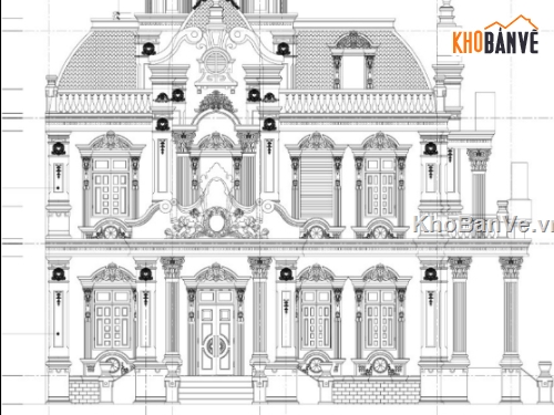 biệt thự 3 tầng,cad biệt thự 3 tầng,biệt thự 3 tầng file cad