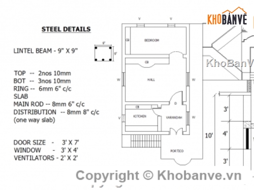 Bản vẽ nhà phố,Bản vẽ autocad,bố trí cửa