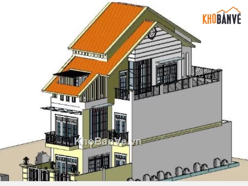 biệt thự 3 tầng,revit biệt thự 3 tầng,file revit biệt thự 3 tầng,biệt thự 3 tầng file revit