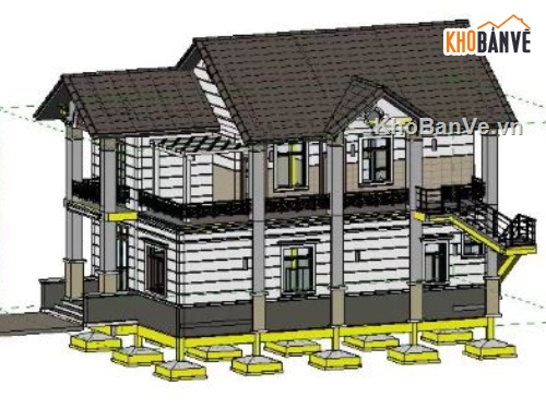 nhà phố 2 tầng,revit nhà phố 2 tầng,file revit nhà phố 2 tầng,nhà phố 2 tầng revit