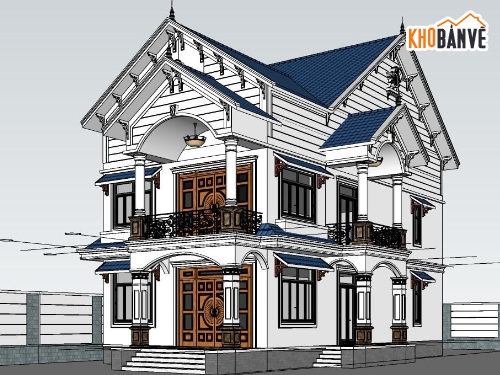 sketchup biệt thự 2 tầng,sketchup biệt thự,biệt thự sketchup,biệt thự 2 tầng sketchup,File sketchup biệt thự 2 tầng,File sketchup biệt thự phố 2 tầng