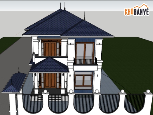 File Sketchup biệt thự 2 tầng,sketchup biệt thự 2 tầng,Biệt thự file sketchup,File sketchup biệt thự 8.5x15m,Mẫu sketchup biệt thự 2 tầng