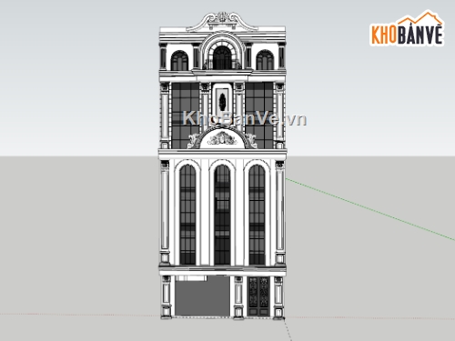 model biệt thự,biệt thự,biệt thự 3 tầng