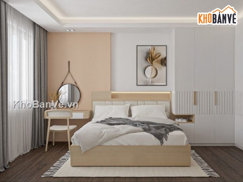nội thất phòng ngủ,model 3d phòng ngủ,file sketchup phòng ngủ,phòng ngủ 3d sketchup
