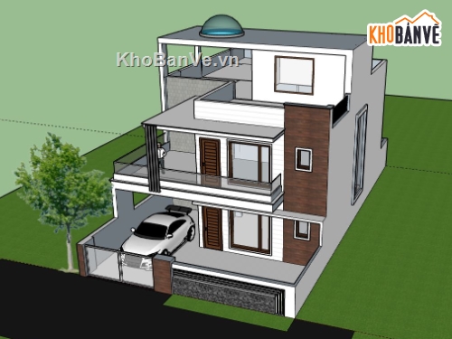 Nhà phố 3 tầng,model su nhà phố 3 tầng,nhà phố 3 tầng sketchup,sketchup nhà phố 3 tầng,nhà phố 3 tầng model su