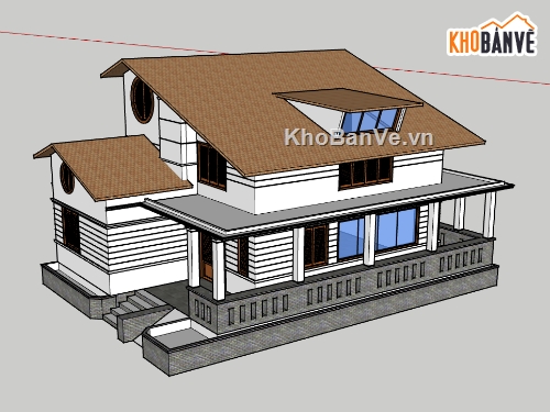 sketchup nhà phố 2 tầng,nhà phố sketchup,nhà phố  2 tầng,File sketchup nhà phố 2 tầng,nhà phố 2 tầng sketchup