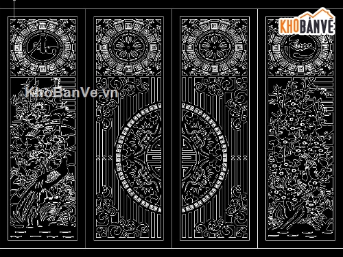 file cnc cổng 4 cánh,mẫu cổng 4 cánh cnc,cnc cổng 4 cánh