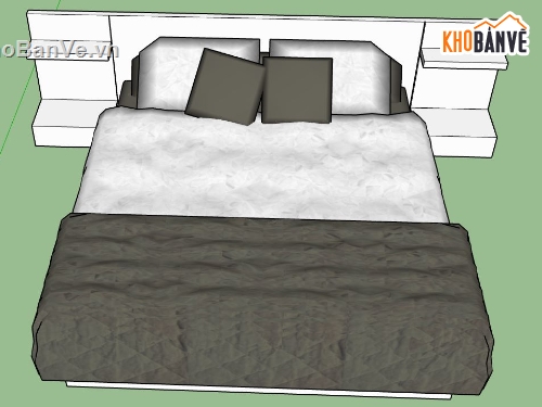 mẫu giường ngủ,mẫu giường,sketchup mẫu giường,thiết kế giường ngủ