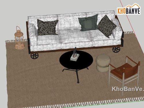 sofa phòng khách,file sketchup sofa phòng khách,sofa phòng khách model su,model su sofa phòng khách