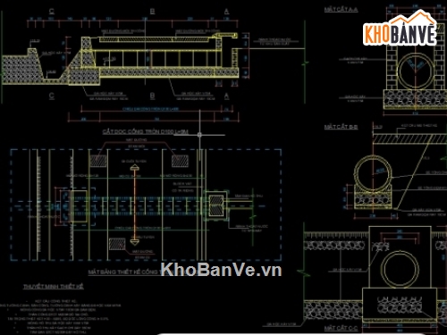 cống qua đường,Cống buy,Chi tiết cống,Tham khảo cống thoát nước,bản vẽ cống qua đường,cad cống qua đường