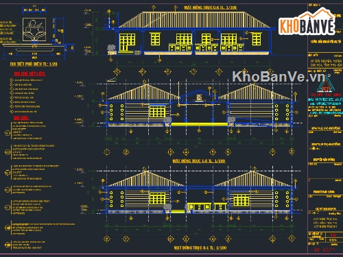 thiết kế nhà lớp học,nhà lớp học 4 phòng,cad trường mầm non,bản vẽ trường mần non,trường mầm non 1 tầng 7.25x24m