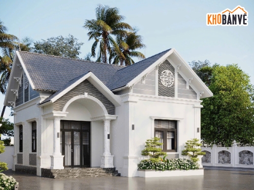 Thiết kế biệt thự mái thái đẹp nhất 2025,full hồ sơ thiết kế,full hồ sơ thiết kế nhà mái thái đẹp nhất 2025