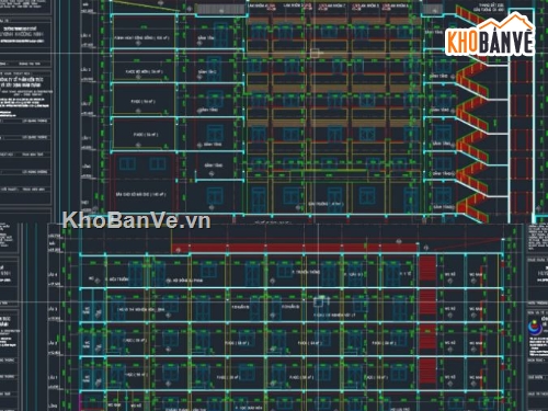bản vẽ trường học 5 tầng,trường học file cad,file cad trường học
