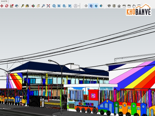 cad trường tiểu học,sketchup trường tiểu học,chi tiết trường học,hồ sơ trường học,thiết kế trường học