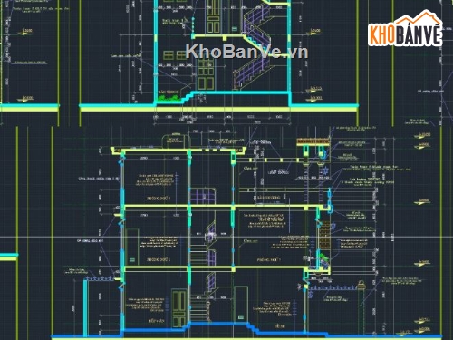 biệt thự 3 tầng,file cad biệt thự 3 tầng,biệt thự 3 tầng cad