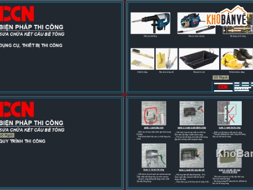 Biện pháp thi công sửa chữa bê tông,Biện pháp thi công cắt ron nền bê tông nhà xưởng,DCN,Biện pháp thi công khoan cấy thép bằng Sika,Sửa chữa kết cấu bê tông,Sika