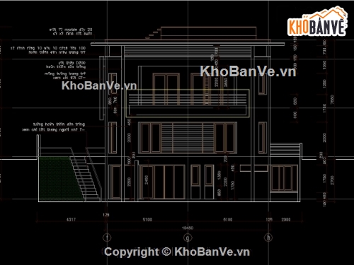 kiến Trúc biệt thự,mẫu biệt thự đẹp,bản vẽ biệt thự,biệt thự 10.45x13.2m