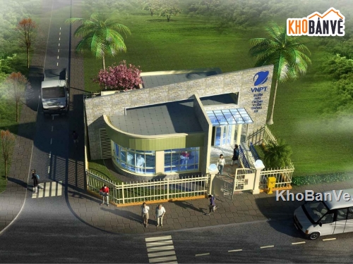 tòa nhà viễn thông,thiết kế nhà,cad tòa nhà