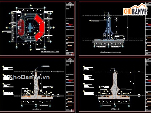 bản vẽ nghĩa trang,file cad tượng đài nghĩa trang,bản vẽ tượng đài nghĩa trang