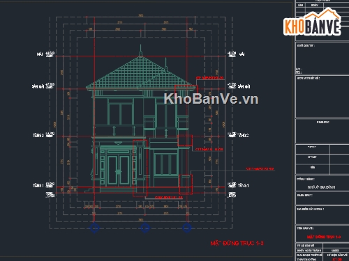 bản vẽ nhà mái nhật,nhà mái nhật,nhà mái nhật 2 tầng